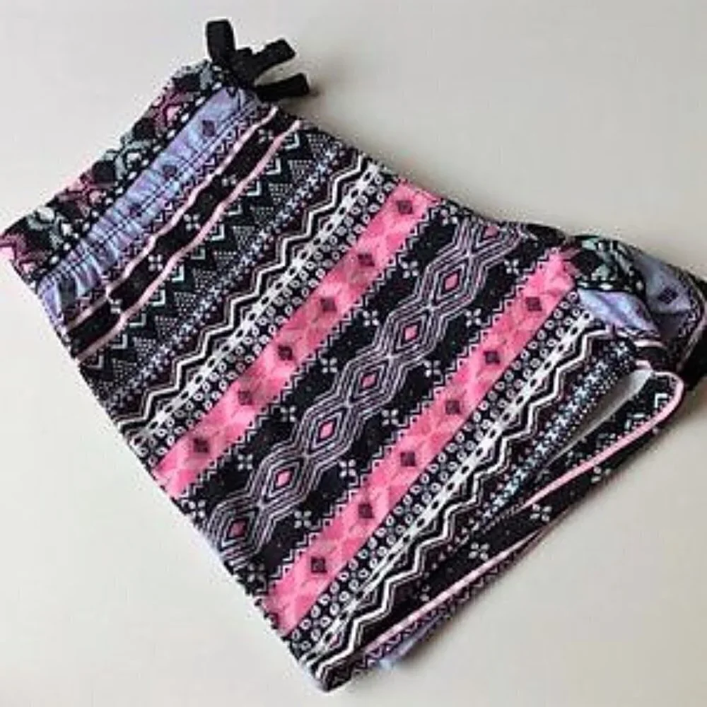 BOHO AZTEC PRINT SHORTS PURPLE PINK